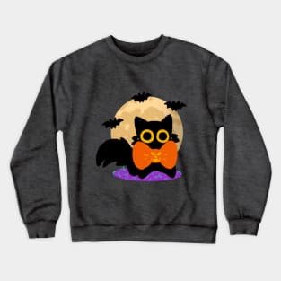 Itty Bitty Halloween Kitty Crewneck Sweatshirt